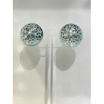 RAINBALL Bleu givré - Francine BRAMLI Paris Bijoux