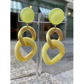 KEREN Maillons jaune & nacré - Francine BRAMLI Paris