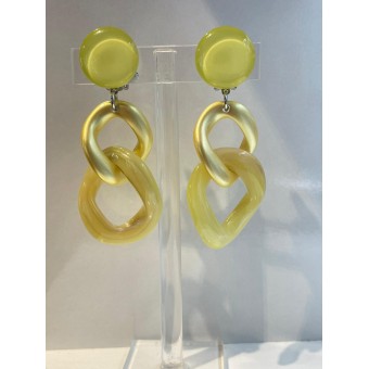 KEREN Maillons jaune & nacré - Francine BRAMLI Paris