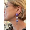BAYA Mauve/violet perle de Majorque - Francine BRAMLI Paris