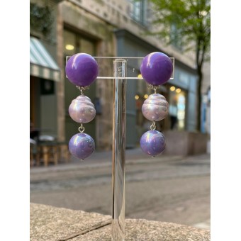 BAYA Mauve/violet perle de Majorque - Francine BRAMLI Paris