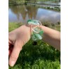 Bracelet ALESSIA Maillons vert & transparent - FRANCINE BRAMLI PARIS