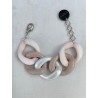 Bracelet ANTHONY Maillons Ivoire, beige, nacré - FRANCINE BRAMLI Paris
