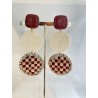 PLAYA Ramboutan Ivoire & Marron - Francine BRAMLI Paris boucles d'oreilles