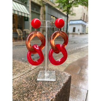 KARINE Rouge/Orange gelé - Francine BRAMLI Paris