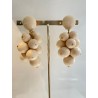 GRAPPE Ivoire - Francine BRAMLI Paris boucles d'oreilles