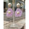 FLEUR rose et nacre - Francine BRAMLI Paris Bijoux
