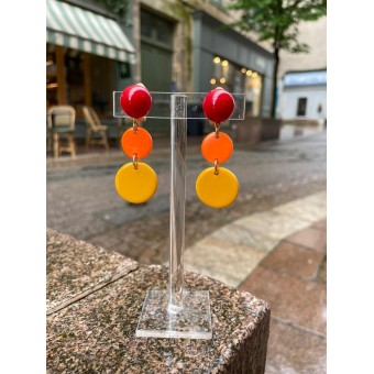 ROMA Rouge orange jaune - Francine BRAMLI Paris