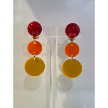 ROMA Rouge orange jaune - Francine BRAMLI Paris