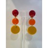 ROMA Rouge orange jaune - Francine BRAMLI Paris
