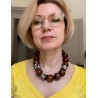 Collier KOFFI perles de bois & Résine - FRANCINE BRAMLI Paris