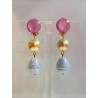 BAYA Rose jaune & bleu pâle - Francine BRAMLI Paris