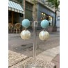 PERLE nacrée Cabochon bleu ciel - Francine BRAMLI Paris
