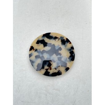Barrette DOROTHÉE écaille Tokyo blanc - FRANCINE BRAMLI Paris