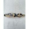 Barrette JULIA écaille Tokyo blanc - FRANCINE BRAMLI Paris