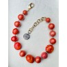 Collier DEMBA perles Corail & gorgone - FRANCINE BRAMLI Paris