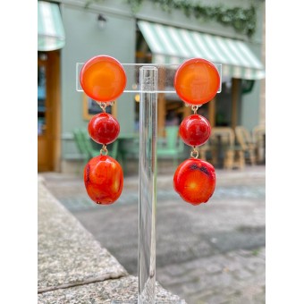 DEMBO perles corail & gorgone - Francine BRAMLI Paris