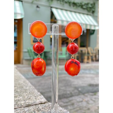 DEMBO perles corail & gorgone - Francine BRAMLI Paris