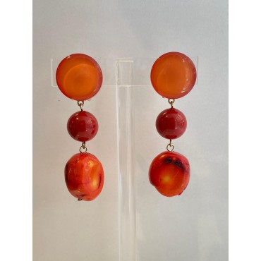 DEMBO perles corail & gorgone - Francine BRAMLI Paris