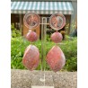 MANEA nacre rose Cabochon miroir - Francine BRAMLI Paris