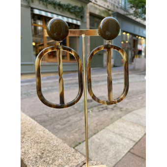 ENORA marron marbré - Francine BRAMLI Paris