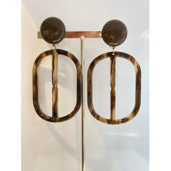 ENORA marron marbré - Francine BRAMLI Paris