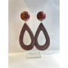 ESTELLE cuir marron  - Francine BRAMLI Paris
