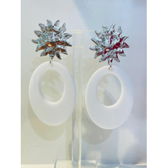 ESTRELLA blanc argent - Francine BRAMLI Paris