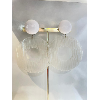 YUKI blanc pailleté argenté - Francine BRAMLI Paris