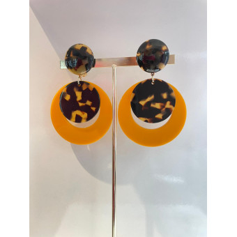 ELONA écaille et orange - Francine BRAMLI Paris
