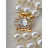 JOSEPHINE Perles nacrées 3 rangs - Francine BRAMLI Paris collier