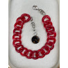 KOURTY Maillons rouge & marbré - Francine BRAMLI PARIS, Collier