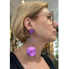 FLEUR rose pailleté fuchsia - FRANCINE BRAMLI Paris