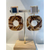 HOPE marron Cabochon miroir - Francine BRAMLI Paris