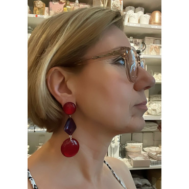 ILIANA rouge & bleu - Francine BRAMLI Paris