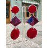 ILIANA rouge & bleu - Francine BRAMLI Paris