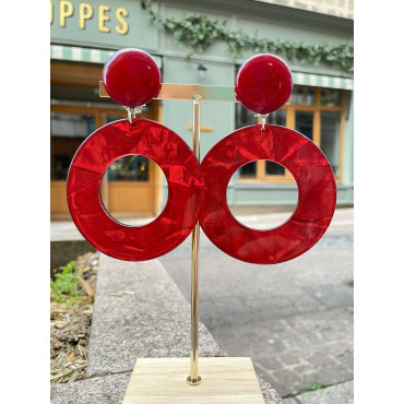 VENISE créole rouge marbré - Francine BRAMLI Paris