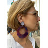CLOE MM violet marbré - Francine BRAMLI Paris