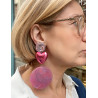 COEUR Rose Mauve - Francine BRAMLI Paris