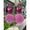 COEUR Rose Mauve - Francine BRAMLI Paris
