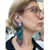 ASTRID Maillons bleu mauve - FRANCINE BRAMLI PARIS