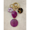 Porte-clés BETA cassis - Francine BRAMLI Paris Bijoux