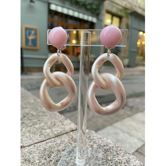 KEREN maillons roses nacrés - Francine BRAMLI Paris