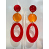 NAOMIE rouge & orange - Francine BRAMLI Paris