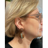 NURIA Marron & nacre - Francine BRAMLI Paris