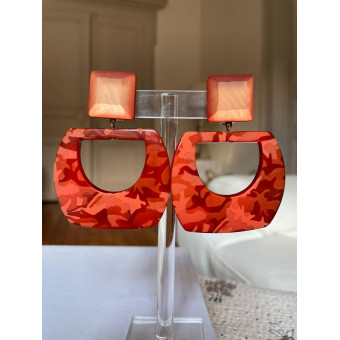 CYCLAMEN S Marron Orange - Francine BRAMLI Paris