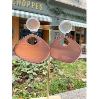 JACKY Rose Cabochon givré - Francine BRAMLI Paris