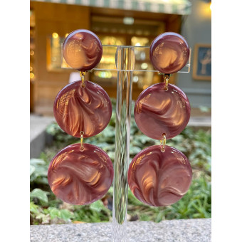 SALSA L Rose marbré irisé - Francine BRAMLI Paris