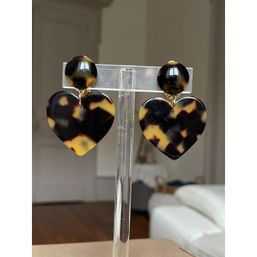 LOVE coeur S écaille - Francine BRAMLI Paris