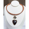 AMORE Marron/ambre - Francine BRAMLI Paris Collier